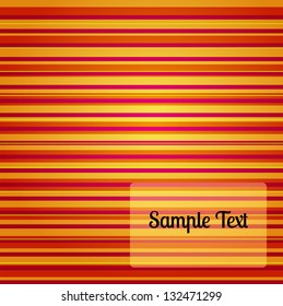 Colorful striped vector background with a place for your text.
