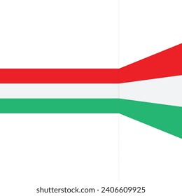 Colorful stripes with 3 d dimensional effect isolated on white for your business info-graphic.
