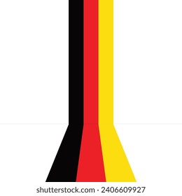 Farbige Streifen mit 3D-Effekt einzeln auf weiß für Ihre Business-Infografik.