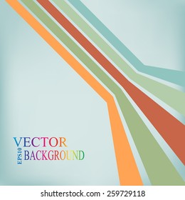 Colorful stripes with 3 d dimensional effect isolated on white for your business info-graphic.