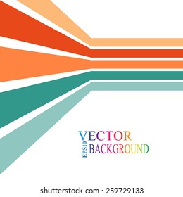 Colorful Stripes With 3 D Dimensional Effect Isolated On White For Your Business Info-graphic.