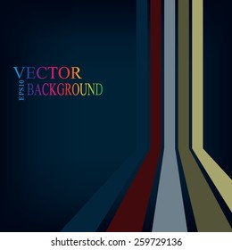 Colorful stripes with 3 d dimensional effect isolated on white for your business info-graphic.
