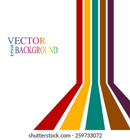 Colorful stripes with 3 d dimensional effect isolated on white for medical infographics