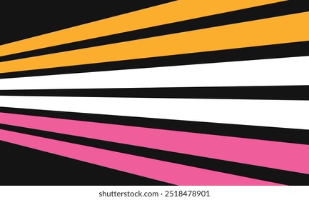 Rayas de colores con efecto dimensional 3D aislado en blanco y negro para su negocio infografía.