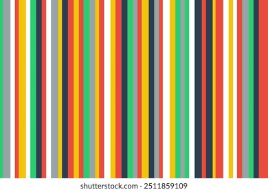 Colorful stripes background illustration. Colors include red, green and yellow.