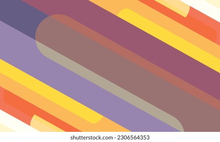 Colorful stripes background. Rounded shape. Vector illustration.