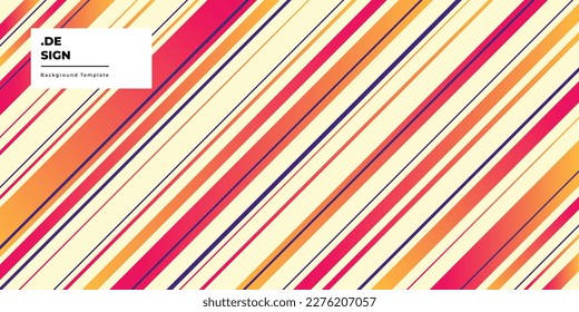 Colorful stripes background template copy space for poster, banner, landing page, or pamphlet