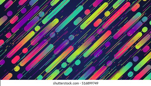 Fondo de franjas coloreadas, ilustración vectorial