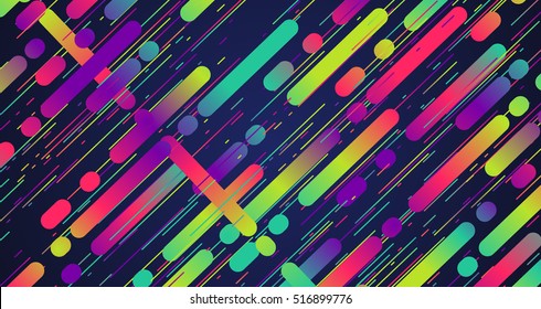 Colorful stripes background, vector illustration