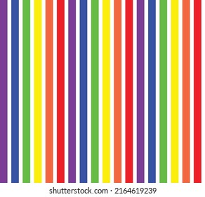 Colorful stripes background. Vertical stripes pattern. LGBTQ+ colored stripes on white background.
