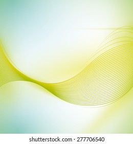 Colorful stripes and curves background design, vector illustration.