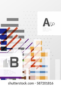 Colorful stripes geometrical abstract background