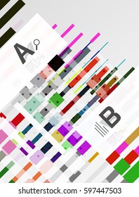 Colorful stripes geometrical abstract background
