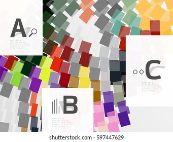 Colorful stripes geometrical abstract background
