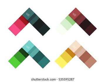 Colorful stripes infographic templates set. Geometric business abstract backgrounds for workflow layout, diagram, number options or web design