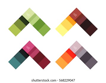 Colorful stripes infographic templates set. Geometric business abstract backgrounds for workflow layout, diagram, number options or web design
