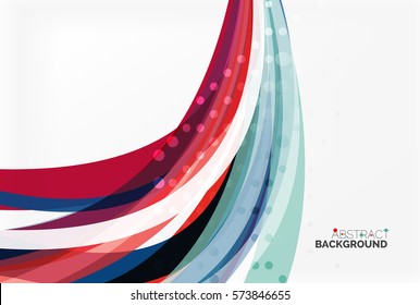 Bandas de colores sobre el fondo de la luz. Fondo de plantilla de vector para diseño de flujo de trabajo, diagrama, opciones de número o diseño web