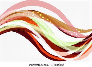 Bandas de colores sobre el fondo de la luz. Fondo de plantilla de vector para diseño de flujo de trabajo, diagrama, opciones de número o diseño web