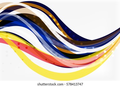 Bandas de colores sobre el fondo de la luz. Fondo de plantilla de vector para diseño de flujo de trabajo, diagrama, opciones de número o diseño web