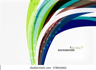 Bandas de colores sobre el fondo de la luz. Fondo de plantilla de vector para diseño de flujo de trabajo, diagrama, opciones de número o diseño web