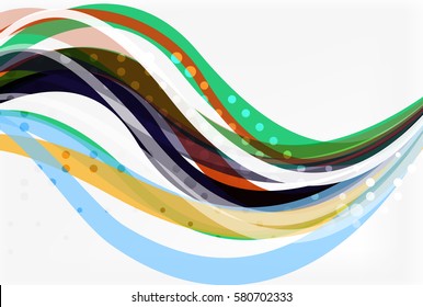 Bandas de colores sobre el fondo de la luz. Fondo de plantilla de vector para diseño de flujo de trabajo, diagrama, opciones de número o diseño web