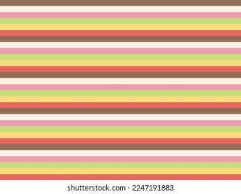 Colorful Stripes Pattern Background. Vintage Retro. Geometric Banner Wallpaper. Vector