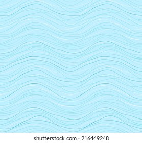 Colorful stripes seamless wavy pattern. Abstract background with color lines. Vector marine background. 