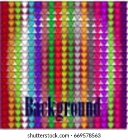 Colorful stripes textured model