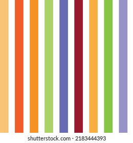 Colorful stripes wallpaper pattern vector illustration on a white background..