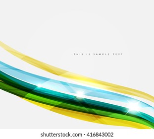 Colorful stripes wave composition, business template - geometric abstract background, swirl colorful lines - color curve stripes and lines in motion concept and with light and shadow effects Colorful stripes wave composition, business template - geometric abstract background, swirl colorful lines - color curve stripes and lines in motion concept and with light and shadow effects