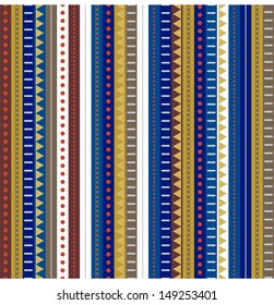 Colorful stripey seamless pattern design