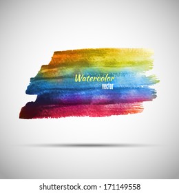 Colorful strokes of paint