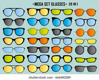 Colorful style glasses