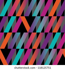 Colorful stylish abstract ribbon geometric vector pattern