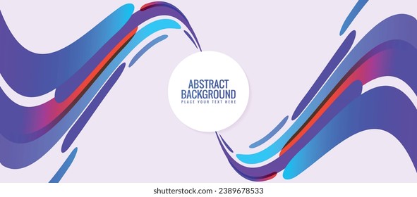 Colorful stylish wave design background