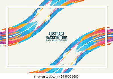Colorful stylish wave design background