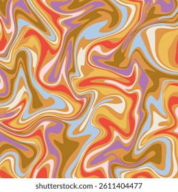 a colorful and stylized liquid pattern with a retro or psychedelic aesthetic.
