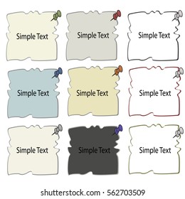 Colorful stylized speech bubbles. Vector illustration. 