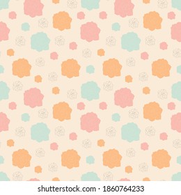 colorful Succulents seamless pattern vector design