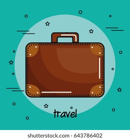 Colorful suitcase design