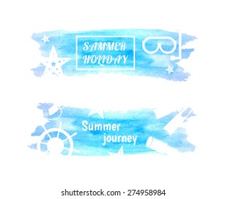 Colorful summer akwardly background