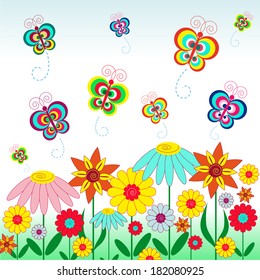 Colorful summer background