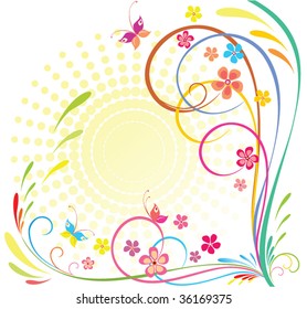 Colorful summer background