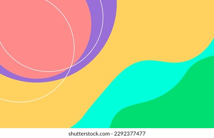 colorful summer background with copyspace. Vector illustration