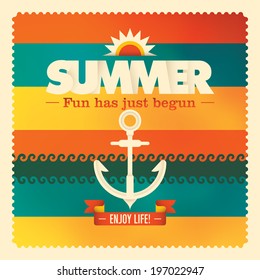 Colorful summer background design. Vector illustration.