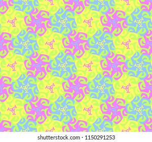 Colorful summer background with flowers. Seamless pattern.