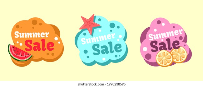 Colorful Summer background layout banners design. Horizontal poster, greeting card, header for website.
File vector EPS.