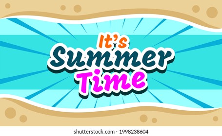 Diseño de carteles de diseño de fondo de verano colorido. Afiche horizontal, tarjeta de saludo, encabezado para el sitio web.
EPS vectorial de archivo.