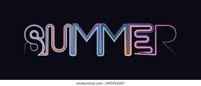 Colorful Summer background layout banners design. Horizontal poster, greeting card