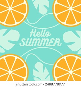 Colorful Summer background layout banners design. Horizontal poster, greeting card, header for website
